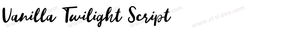 Vanilla Twilight Script字体转换